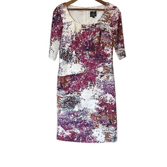 Adrianna Papell Multicolored Knee Length Cocktail Dress - Picture 1 of 7